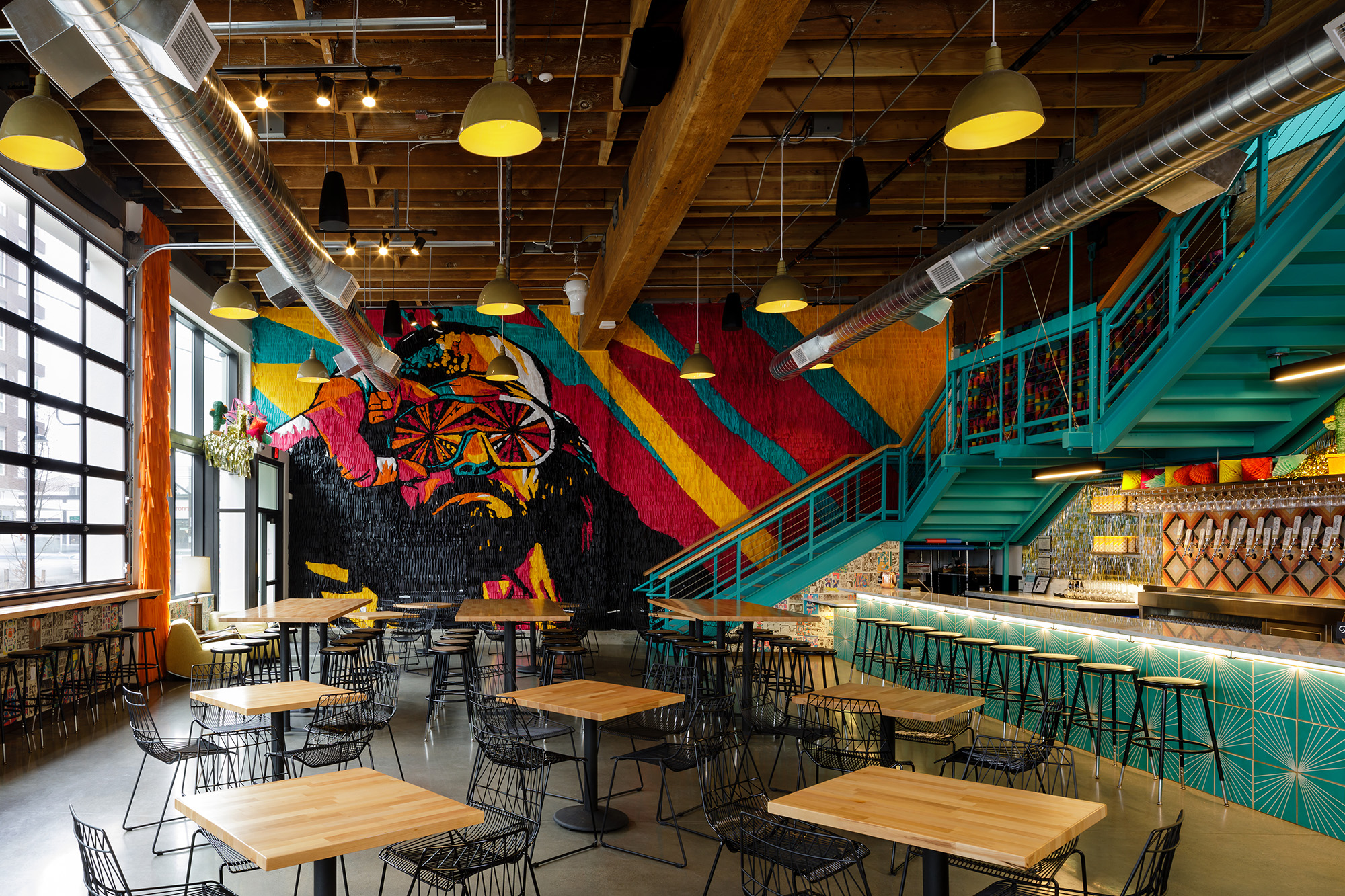 Interior view of Modern Times Brewery