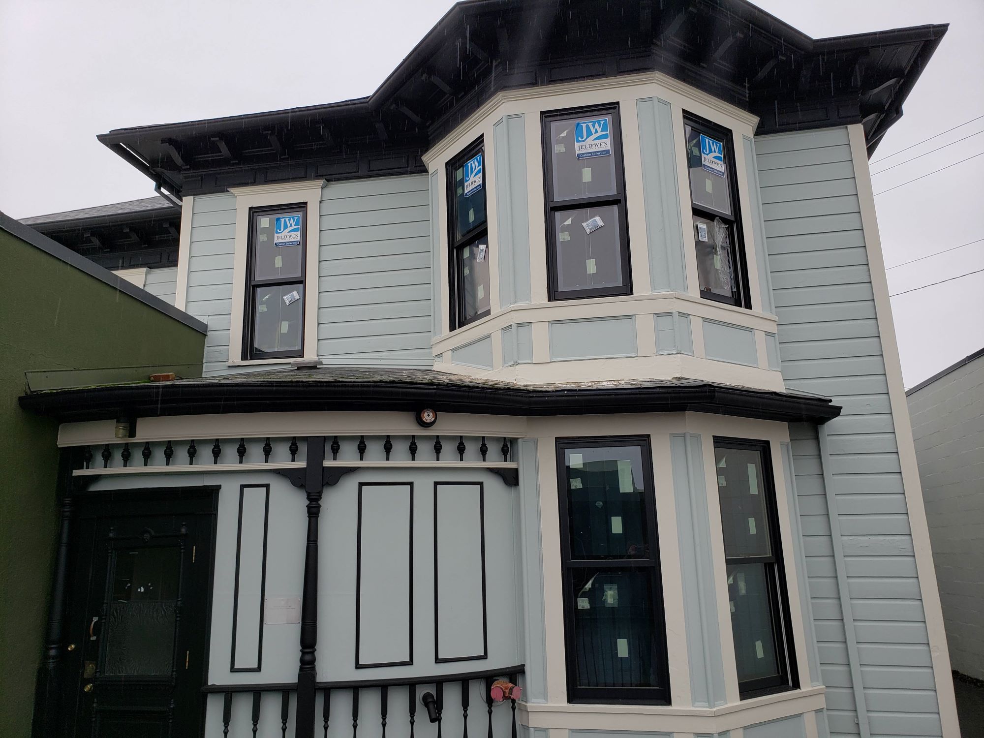 Bakery Blocks Redevelopment - old Victorian house with new windows installed