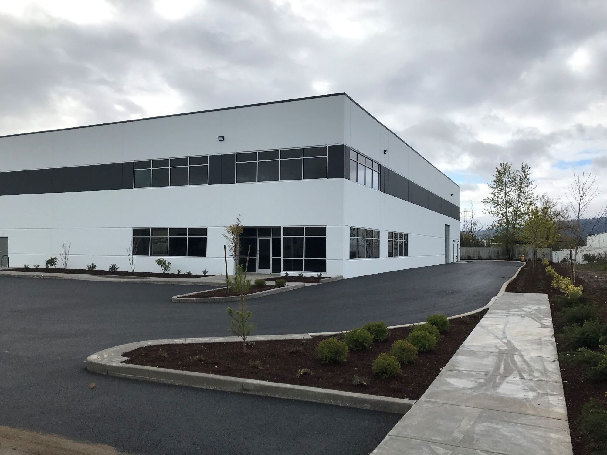 North Ramsay industrial building corner