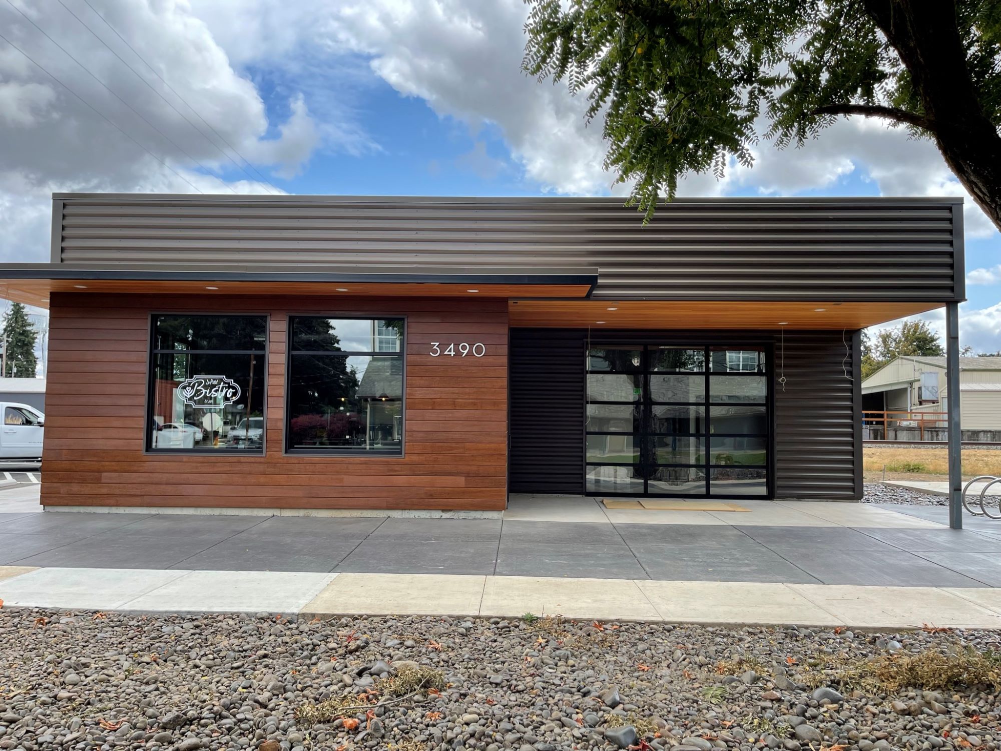 Railway Commons coffee shop roll up garage door