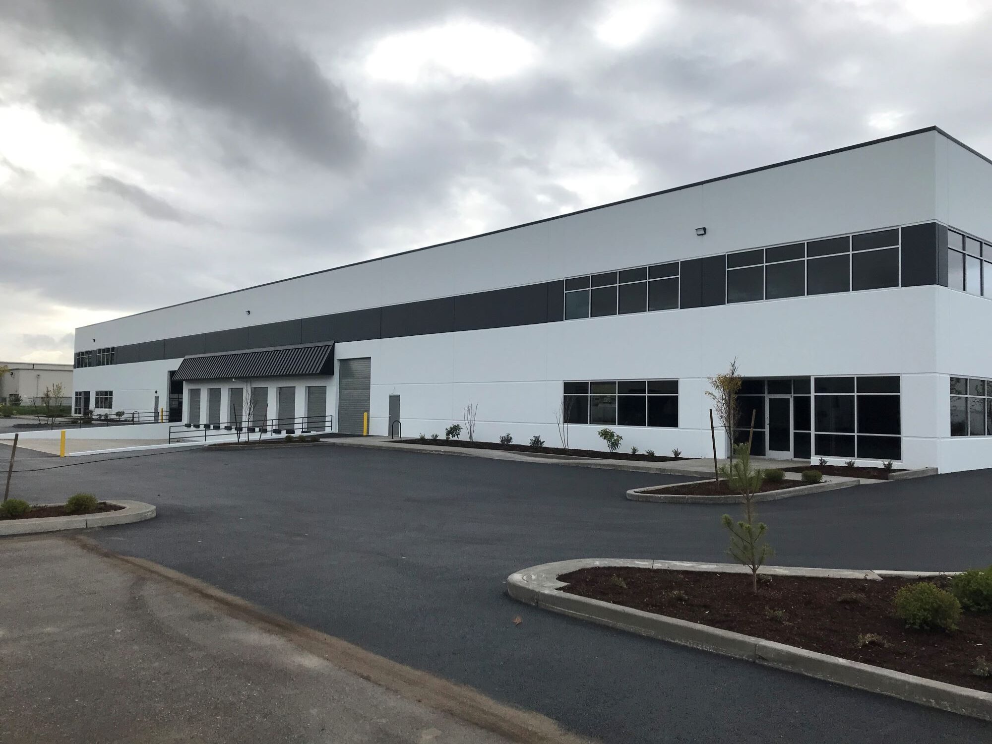 North Ramsay Building as a white and gray building