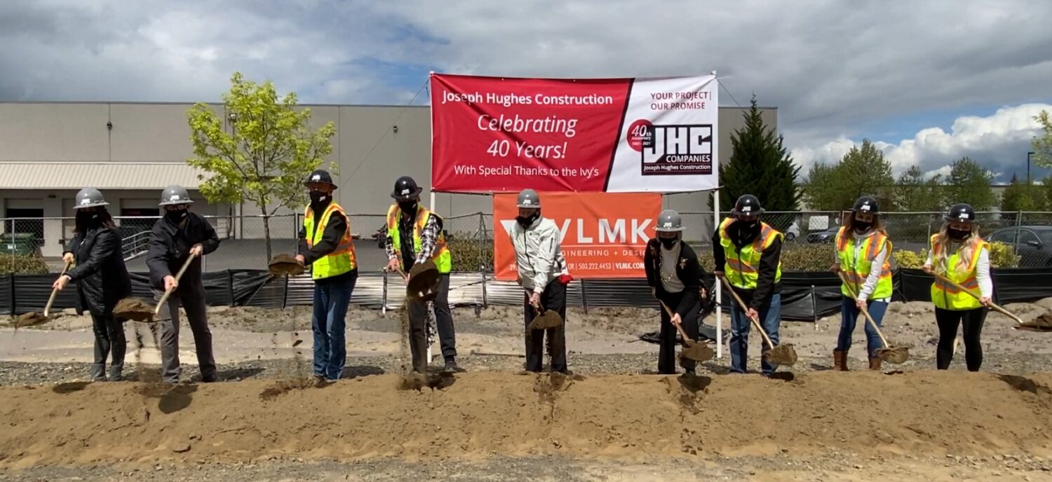 Groundbreaking ceremony for North Ramsay speculative industrial building