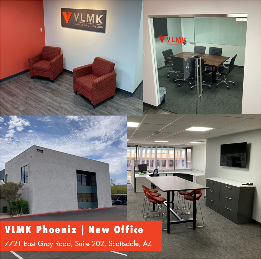Collage of new VLMK Arizona office photos