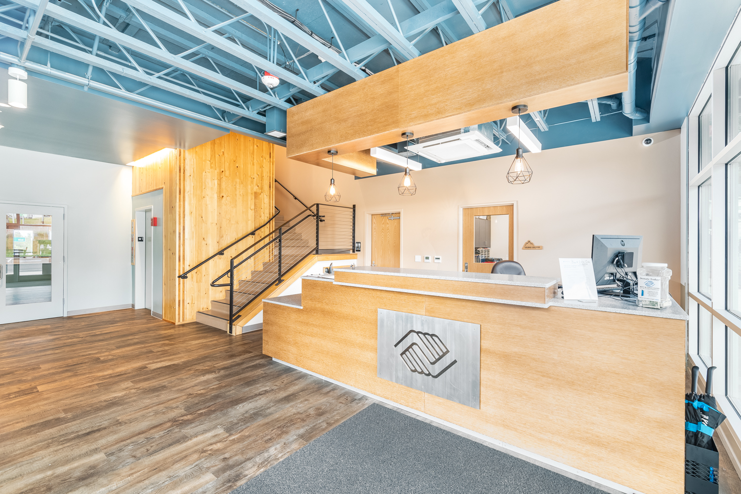 Entry to the new Boys and Girls club in Port Angeles, WA