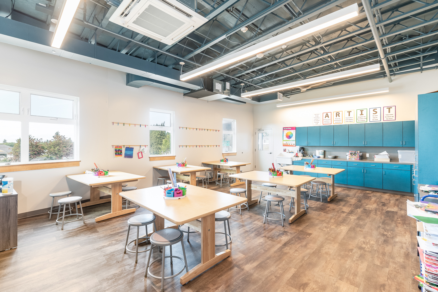 New Boys and Girls Club classroom area in Port Angeles, WA