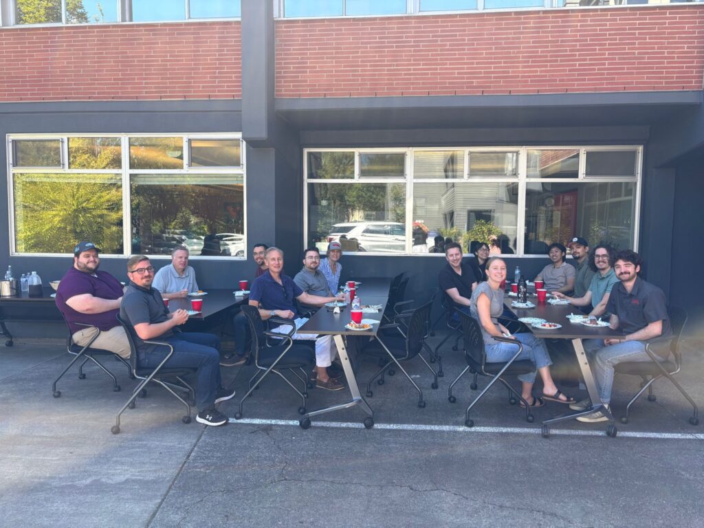 VLMK Buddy Lunch tables set-up outside