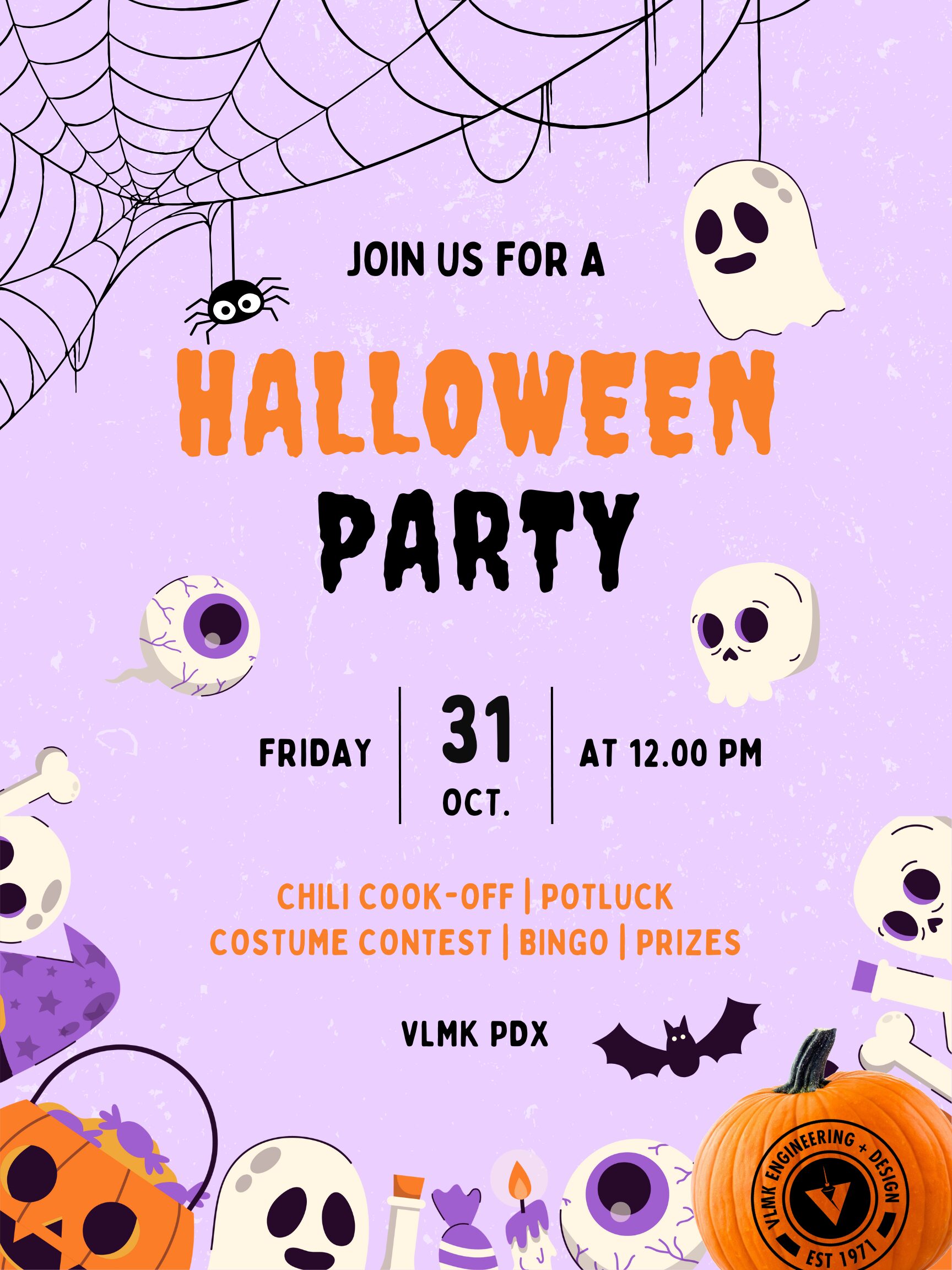 VLMK Halloween party invite