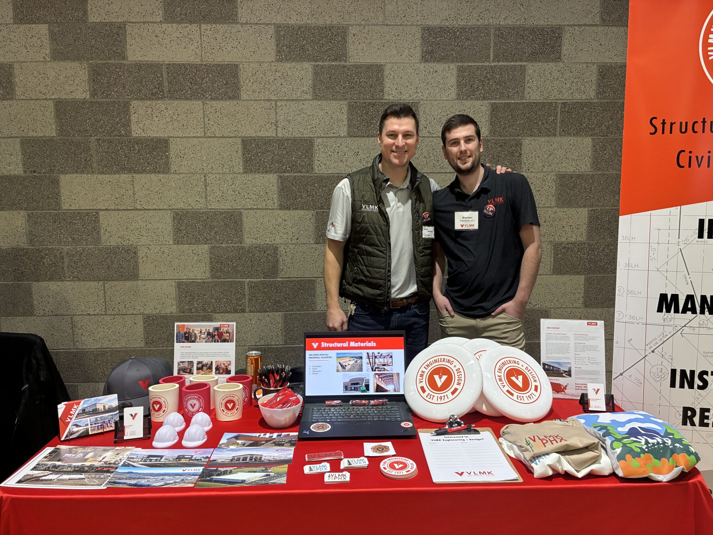 University of Portland Career Fair: Tony and Brandon